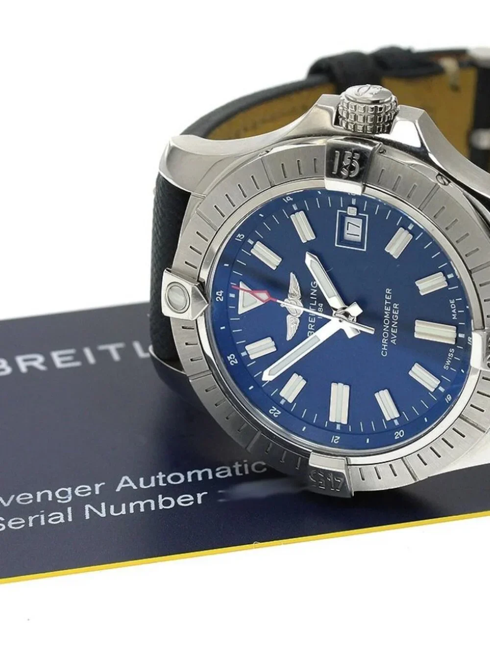 BREITLING Avenger Automatic 43 A17318 Date Navy Dial Automatic Men's_973936